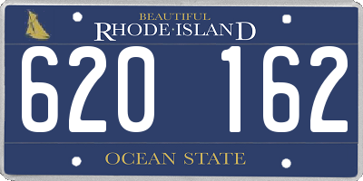 RI license plate 620162
