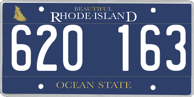 RI license plate 620163