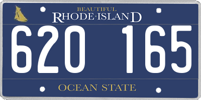 RI license plate 620165