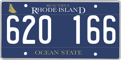 RI license plate 620166