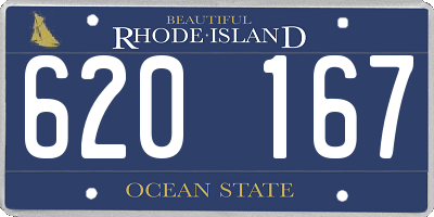 RI license plate 620167