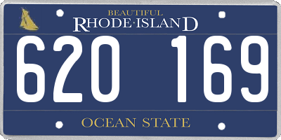 RI license plate 620169
