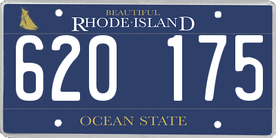 RI license plate 620175
