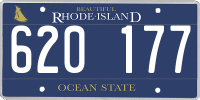 RI license plate 620177