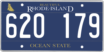 RI license plate 620179