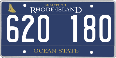 RI license plate 620180