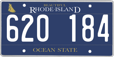 RI license plate 620184