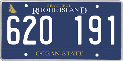 RI license plate 620191