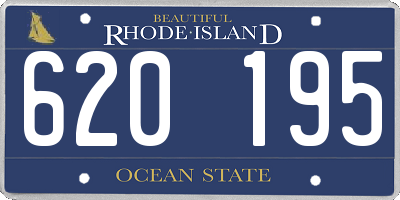 RI license plate 620195