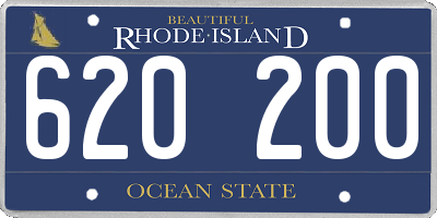 RI license plate 620200