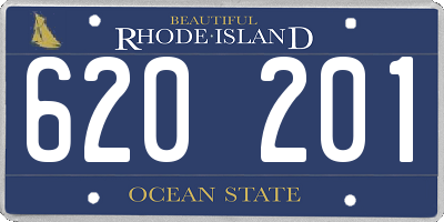 RI license plate 620201