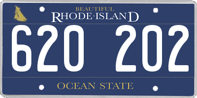 RI license plate 620202
