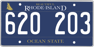 RI license plate 620203