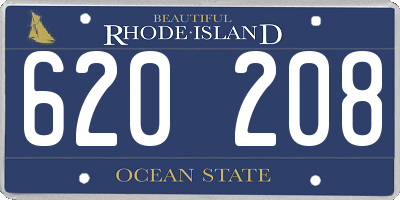 RI license plate 620208