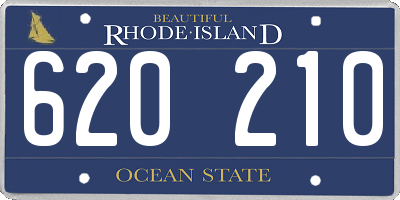 RI license plate 620210