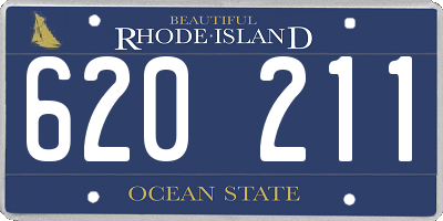RI license plate 620211