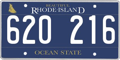 RI license plate 620216