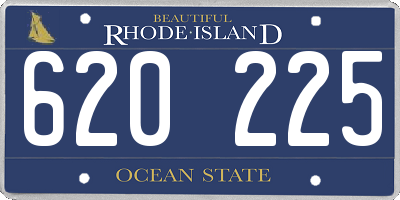 RI license plate 620225