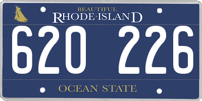 RI license plate 620226