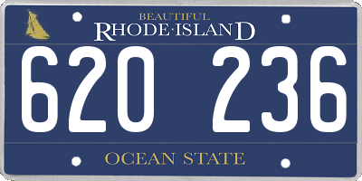 RI license plate 620236