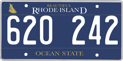 RI license plate 620242