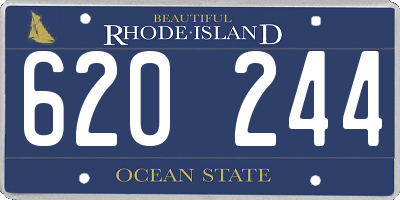 RI license plate 620244