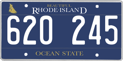 RI license plate 620245