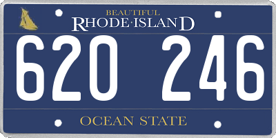 RI license plate 620246