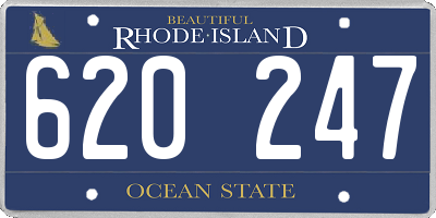 RI license plate 620247