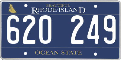 RI license plate 620249