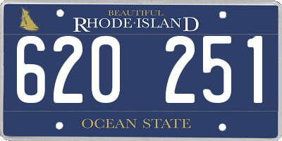 RI license plate 620251