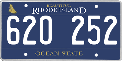 RI license plate 620252