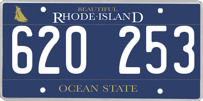 RI license plate 620253