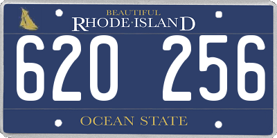 RI license plate 620256