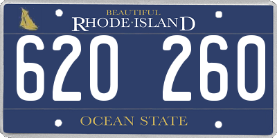RI license plate 620260