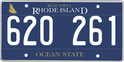 RI license plate 620261