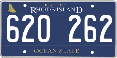 RI license plate 620262