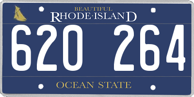 RI license plate 620264