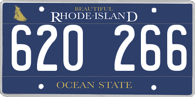 RI license plate 620266