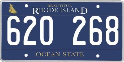 RI license plate 620268