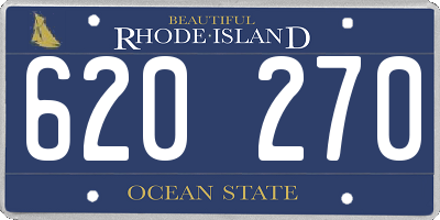 RI license plate 620270