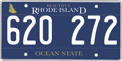 RI license plate 620272