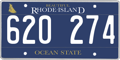 RI license plate 620274