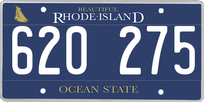 RI license plate 620275