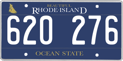 RI license plate 620276