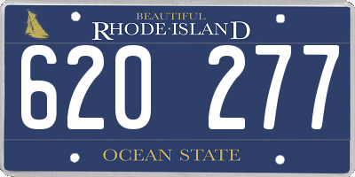 RI license plate 620277