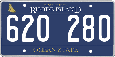 RI license plate 620280
