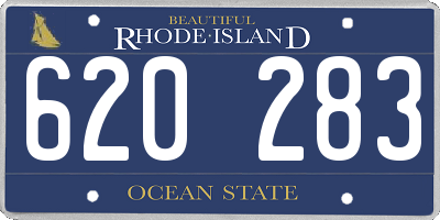 RI license plate 620283