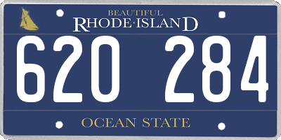 RI license plate 620284