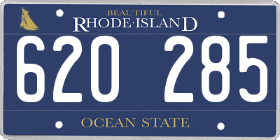 RI license plate 620285